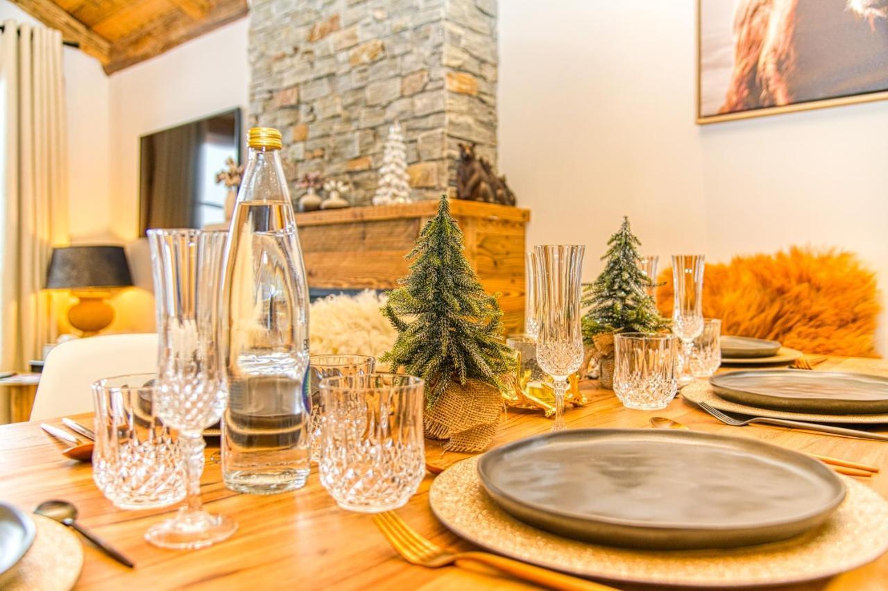 Appartement Style Chalet 5* Vue Mont-Blanc - Arc 1950 Les Arcs  ภายนอก รูปภาพ