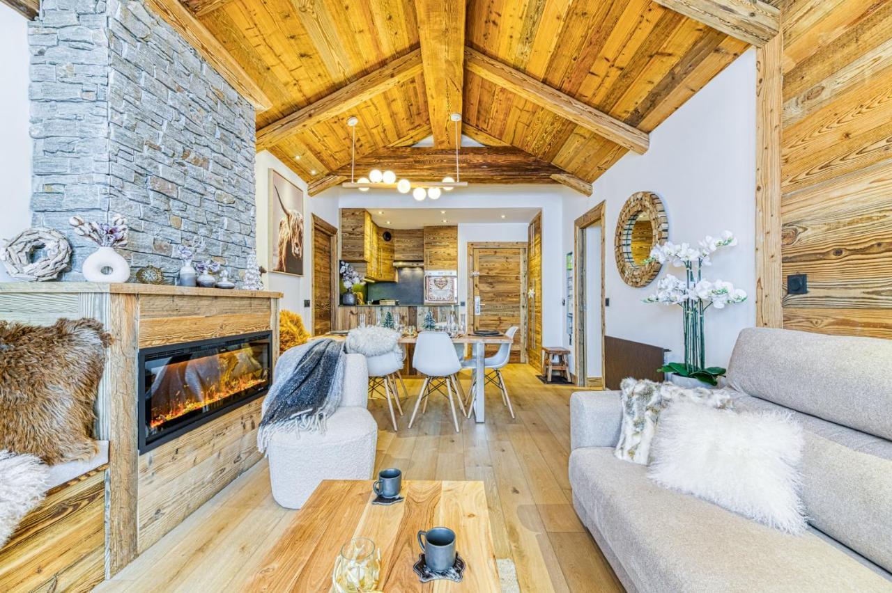 Appartement Style Chalet 5* Vue Mont-Blanc - Arc 1950 Les Arcs  ภายนอก รูปภาพ