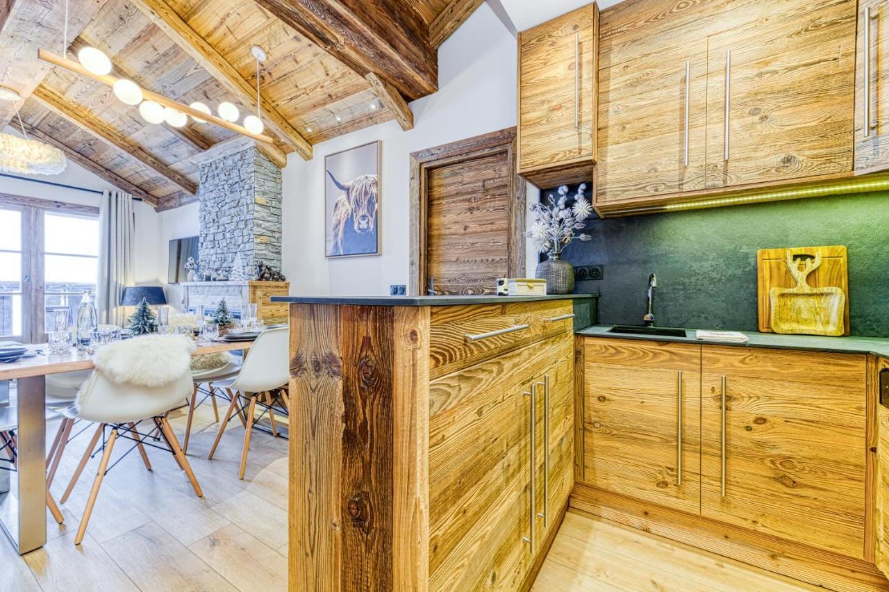 Appartement Style Chalet 5* Vue Mont-Blanc - Arc 1950 Les Arcs  ภายนอก รูปภาพ